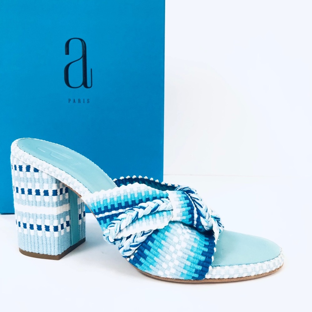 Antolina  Biagia Chunky Block Heel Sandals Mules